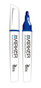 Obrazek Paczka Marker suchościeralny niebieski 12 sztuk