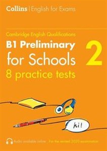 Picture of Collins Cambridge English Qualifications  B1 Preliminary for Schools 8  Practice Tests