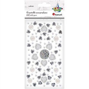 Picture of Kryształki samoprzylepne 118szt mix