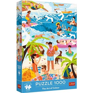 Obrazek Puzzle Premium Plus Quality The Art of Colour: W wakacyjnym ferworze 1000