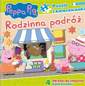 Obrazek Peppa Pig Puzzle i kolorowanki Rodzinna podróż