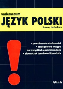 Picture of Vademecum Język polski Liceum technikum