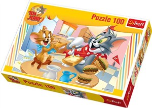Obrazek Puzzle Tom i Jerry Pyszne śniadanko 100