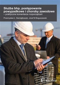 Obrazek Służba bhp, postępowanie powypadkowe i choroby zawodowe praktyczny komentarz do rozporządzeń