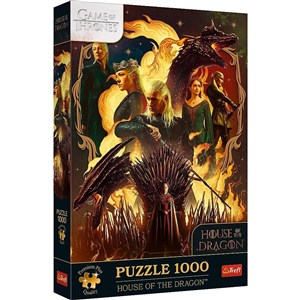 Obrazek Puzzle Premium Plus Quality Gra o tron Ród Smoka 1000