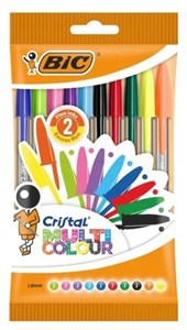 Obrazek Długopis Cristal Multicolour 10szt