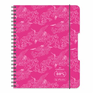 Obrazek Paczka Kołobrulion A5 80 k. kratka Eco PP Colors róż 4 szt.