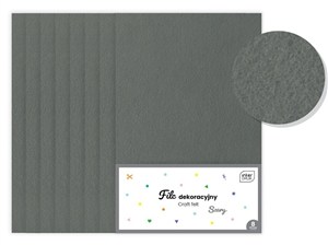 Picture of Filc dekoracyjny szary 8szt