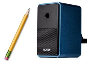 Obrazek Strugaczka na korbkę z pojemnikiem niebieska