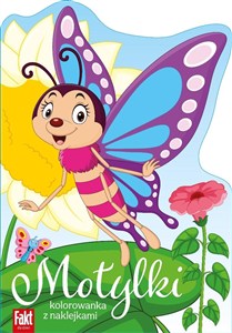 Obrazek Motylki. Kolorowanka z naklejkami