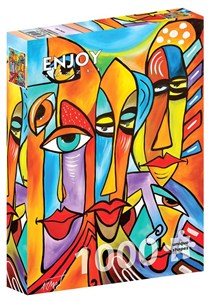 Picture of Puzzle 1000 Kolorowe twarze