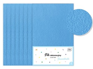 Obrazek Filc dekoracyjny jasnoniebieski 8szt