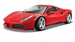 Obrazek Ferrari 488 GTB Red 1:18 BBURAGO