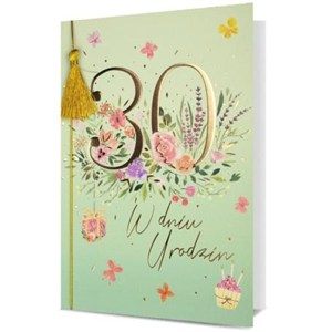 Picture of Karnet B6 Urodziny 30