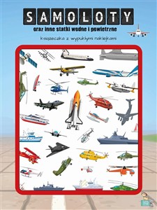 Obrazek Samoloty, statki, łodzie. Książeczka z wypukłymi naklejkami