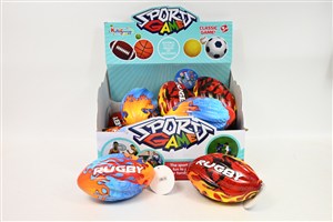 Obrazek Piłeczka rugby 17x10cm mix