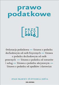 Picture of Prawo podatkowe Przepisy 2016