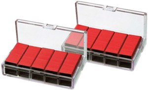 Picture of Zszywki nr 10 x 1000szt czerwone KANGARO