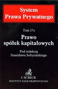 Obrazek Prawo spółek kapitałowych Tom 17B