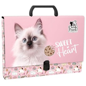 Obrazek Teczka twarda z rączką Cleo i Frank TTRCF45