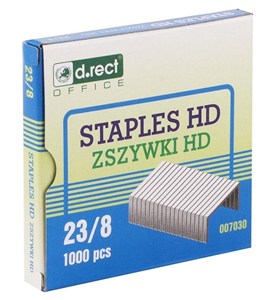 Obrazek Zszywki HD 23/8 1000 sztuk D.RECT