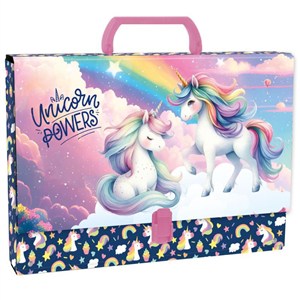 Obrazek Teczka twarda z rączką Jednorożec TTRJR16