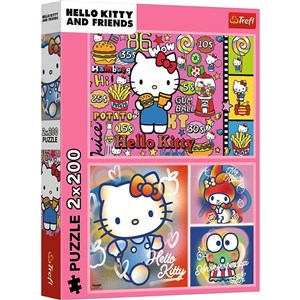 Obrazek Puzzle 2x200 Hello Kitty i przyjaciele 13336