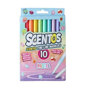 Obrazek Flamastry pachnące pastelowe 10szt
