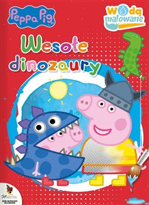 Obrazek Wesołe dinozaury. Wodą malowane. Świnka Peppa