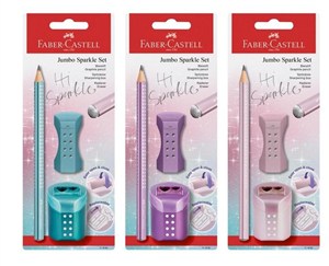 Picture of Zestaw Jumbo Sparkle ołówek + gumka + temper mix