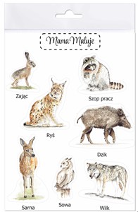 Picture of Naklejki duże Zwierzęta leśne 2