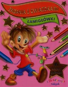 Obrazek Łamigłówki Zadania z gwiazdkami 99 złotych gwiazdek i 26 kolorowych nalepek