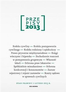 Picture of Przepisy 2013 Zbiór cywilny