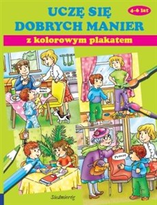 Obrazek Uczę się dobrych manier z kolorowym plakatem 4-6 lat