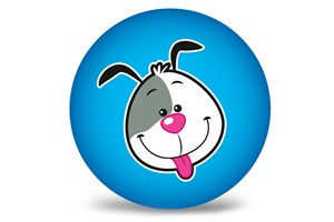 Picture of Piłka PVC Piesek 230 mm