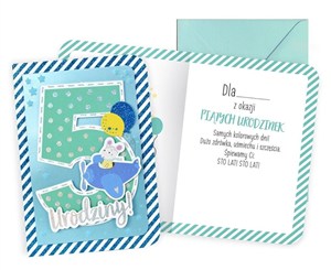 Picture of Karnet B6 Urodziny 5 chłopiec