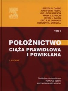 Obrazek Położnictwo Tom 2 Ciąża prawidłowa i powikłana