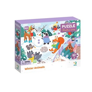 Obrazek Puzzle 60 Zimowe zwierzęta