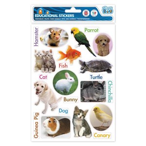 Picture of Naklejki edukacyjne zwierzęta domowe