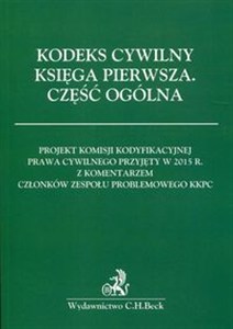 Obrazek Kodeks cywilny Księga I Część ogólna