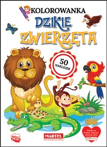 Obrazek Kolorowanka Dzikie zwierzęta z naklejkami