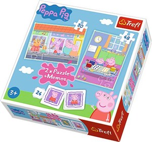 Obrazek Puzzle Dzień Peppy 2w1+memos