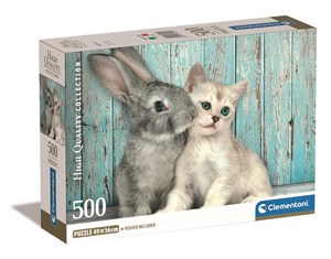 Obrazek Puzzle 500 Compact Cat & Bunny 35539