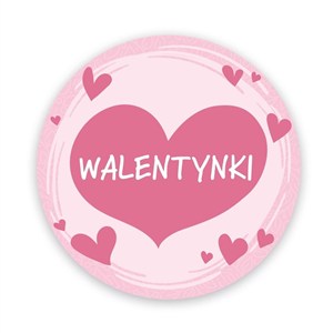 Obrazek Naklejki okolicznościowe - Walentynki Serca 24szt