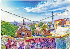 Obrazek Koperta A5 na napę z nadrukiem Barcelona