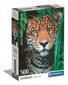 Obrazek Puzzle 500 Compact Jaguar In The Jungle 35541