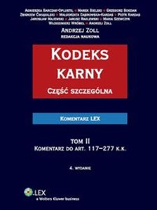 Obrazek Kodeks karny Część szczególna Tom 2 Komentarz do art. 117-277 k.k.