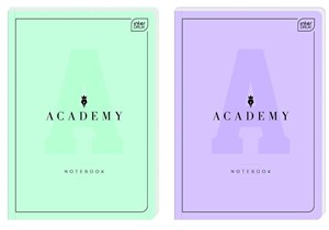 Obrazek Brulion A4/96K linia Academy Pastel (5szt)