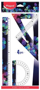 Obrazek Zestaw geometryczny Deepsea 4 elementy