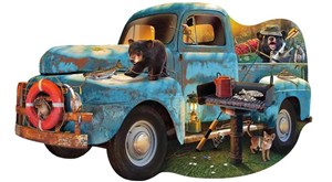 Obrazek Puzzle 1000 Niebieska ciężarówka